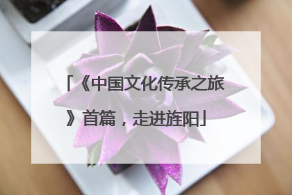 《中国文化传承之旅》首篇，走进旌阳