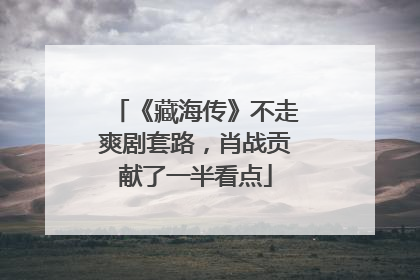 《藏海传》不走爽剧套路，肖战贡献了一半看点