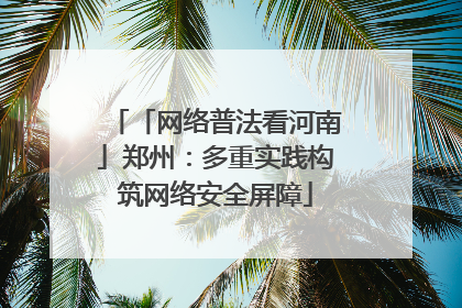 「网络普法看河南」郑州：多重实践构筑网络安全屏障