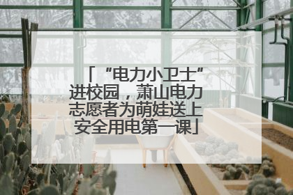 “电力小卫士”进校园，萧山电力志愿者为萌娃送上安全用电第一课