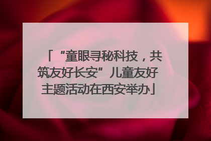 “童眼寻秘科技，共筑友好长安”儿童友好主题活动在西安举办