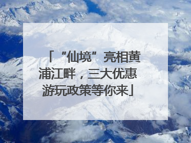 “仙境”亮相黄浦江畔，三大优惠游玩政策等你来