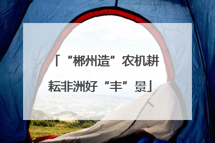 “郴州造”农机耕耘非洲好“丰”景