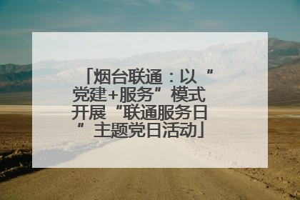 烟台联通：以“党建+服务”模式开展“联通服务日”主题党日活动