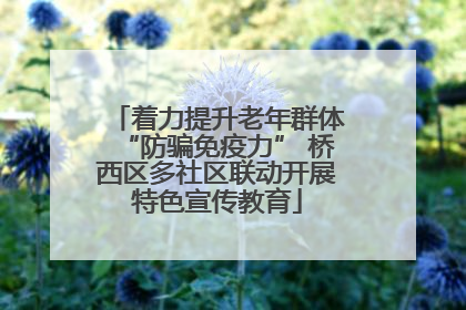 着力提升老年群体“防骗免疫力” 桥西区多社区联动开展特色宣传教育