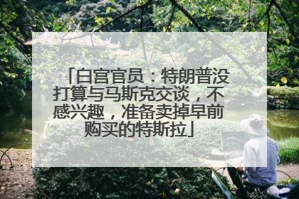 白宫官员：特朗普没打算与马斯克交谈，不感兴趣，准备卖掉早前购买的特斯拉