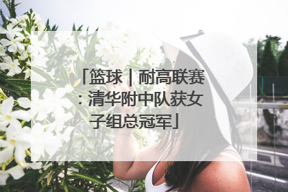 篮球｜耐高联赛：清华附中队获女子组总冠军