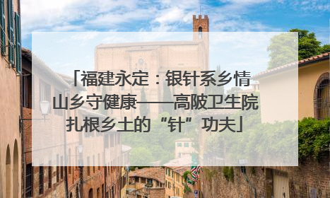 福建永定：银针系乡情 山乡守健康——高陂卫生院扎根乡土的“针”功夫