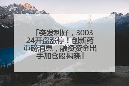 突发利好，300324开盘涨停！创新药重磅消息，融资资金出手加仓股揭晓