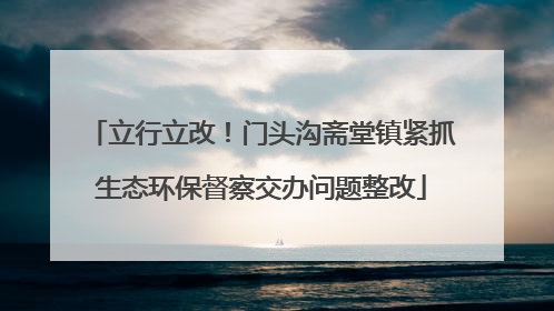 立行立改！门头沟斋堂镇紧抓生态环保督察交办问题整改