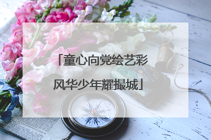 童心向党绘艺彩 风华少年耀撮城