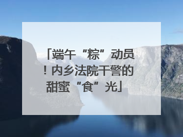 端午“粽”动员！内乡法院干警的甜蜜“食”光