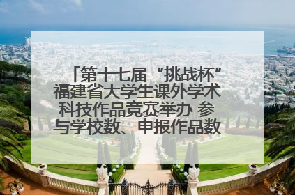 第十七届“挑战杯”福建省大学生课外学术科技作品竞赛举办 参与学校数、申报作品数创历史新高