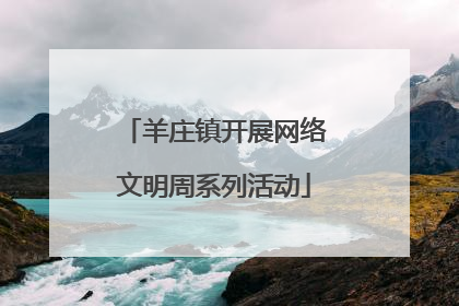 羊庄镇开展网络文明周系列活动