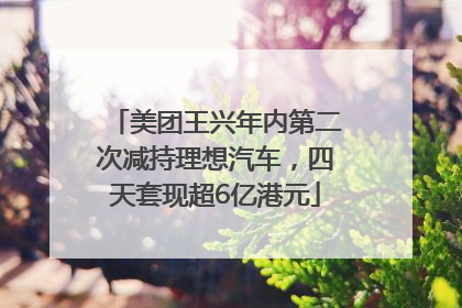 美团王兴年内第二次减持理想汽车，四天套现超6亿港元