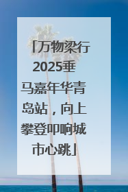 万物梁行2025垂马嘉年华青岛站，向上攀登叩响城市心跳