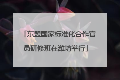 东盟国家标准化合作官员研修班在潍坊举行
