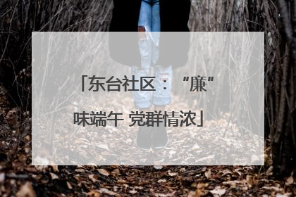 东台社区：“廉”味端午 党群情浓