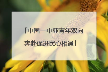 中国—中亚青年双向奔赴促进民心相通