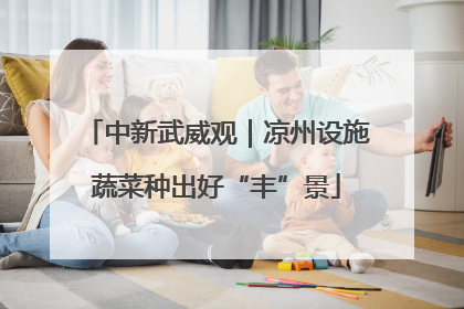 中新武威观｜凉州设施蔬菜种出好“丰”景