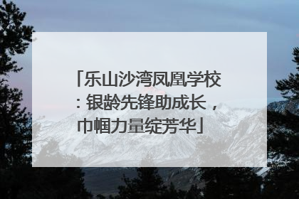 乐山沙湾凤凰学校：银龄先锋助成长，巾帼力量绽芳华