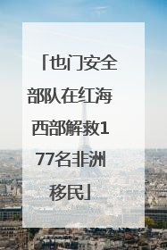 也门安全部队在红海西部解救177名非洲移民