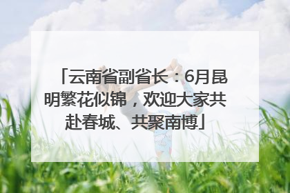 云南省副省长：6月昆明繁花似锦，欢迎大家共赴春城、共聚南博