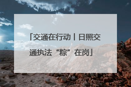 交通在行动丨日照交通执法“粽”在岗