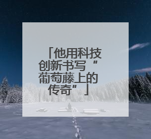 他用科技创新书写“葡萄藤上的传奇”