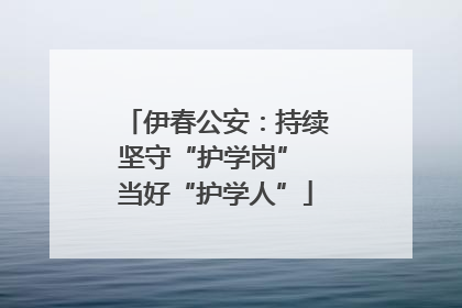伊春公安：持续坚守“护学岗” 当好“护学人”