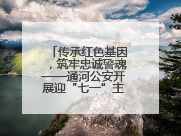 传承红色基因，筑牢忠诚警魂——通河公安开展迎“七一”主题党日活动