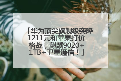 华为顶尖旗舰级突降1211元和苹果打价格战，麒麟9020+1TB+卫星通信！
