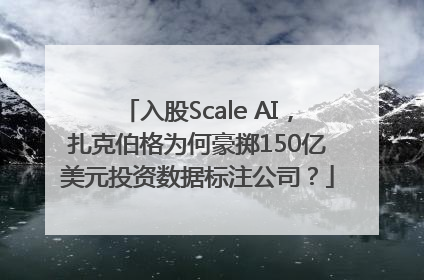 入股Scale AI，扎克伯格为何豪掷150亿美元投资数据标注公司？
