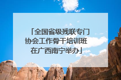 全国省级残联专门协会工作骨干培训班在广西南宁举办