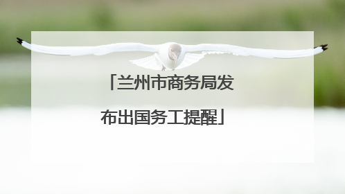 兰州市商务局发布出国务工提醒