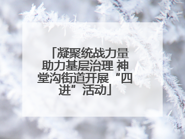 凝聚统战力量 助力基层治理 神堂沟街道开展“四进”活动