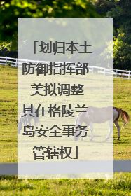 划归本土防御指挥部 美拟调整其在格陵兰岛安全事务管辖权