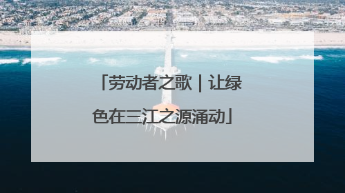 劳动者之歌｜让绿色在三江之源涌动
