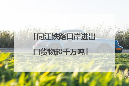 同江铁路口岸进出口货物超千万吨