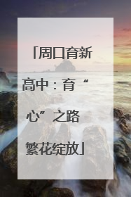 周口育新高中：育“心”之路 繁花绽放