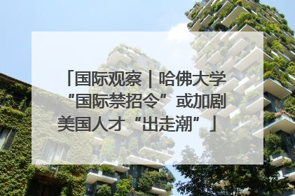国际观察｜哈佛大学“国际禁招令”或加剧美国人才“出走潮”