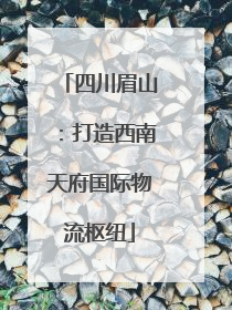 四川眉山：打造西南天府国际物流枢纽