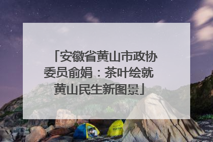 安徽省黄山市政协委员俞娟：茶叶绘就黄山民生新图景
