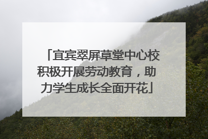 宜宾翠屏草堂中心校积极开展劳动教育，助力学生成长全面开花