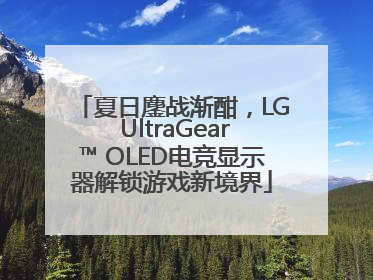 夏日鏖战渐酣，LG UltraGear™ OLED电竞显示器解锁游戏新境界