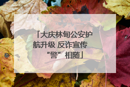 大庆林甸公安护航升级 反诈宣传“警”相随
