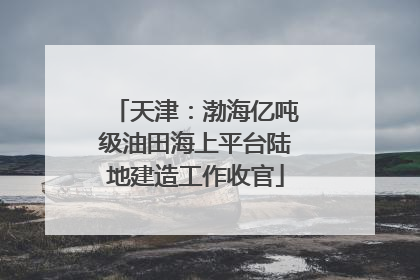 天津：渤海亿吨级油田海上平台陆地建造工作收官