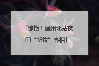 惊艳！温州北站夜间“新妆”亮相