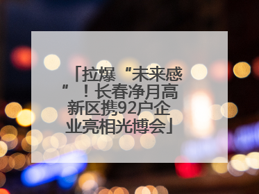 拉爆“未来感”！长春净月高新区携92户企业亮相光博会