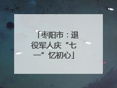 枣阳市：退役军人庆“七一”忆初心